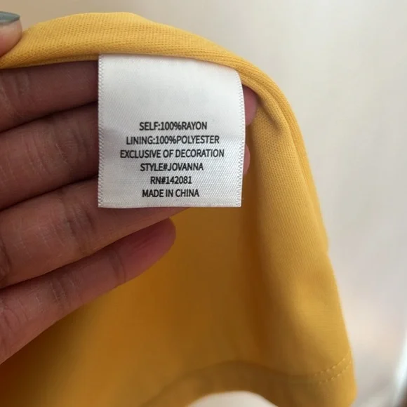 Gently used mustard yellow dress perfect for a causal day out with the girls - Picture 4 of 7